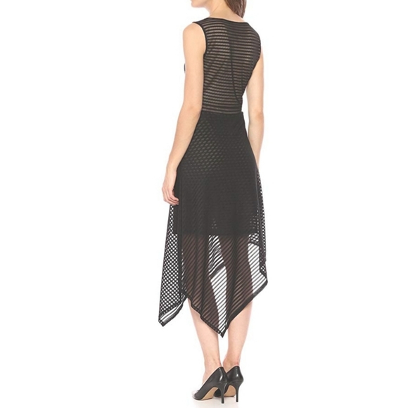 NEW BCBG Leona black Asymmetrical dress - Picture 2 of 5